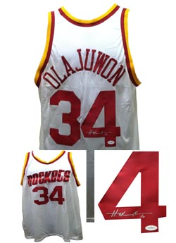 Hakeem Olajuwon Signed Houston Rockets Jersey JSA COA